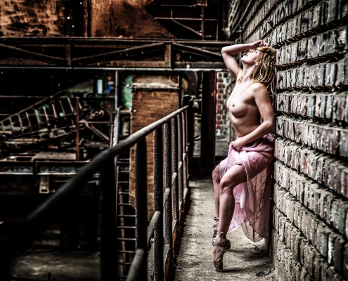Lost Place Ballett Fotoshooting mit Fanny Müller